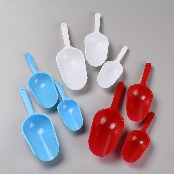 

PandaHall 3Pcs Multipurpose Plastic Kitchen Scoops, Bar Scooper, for Flour, Powders, Dry Foods, Candy, Pop Corn, Coffee Beans and Pet Food..., Multicolor