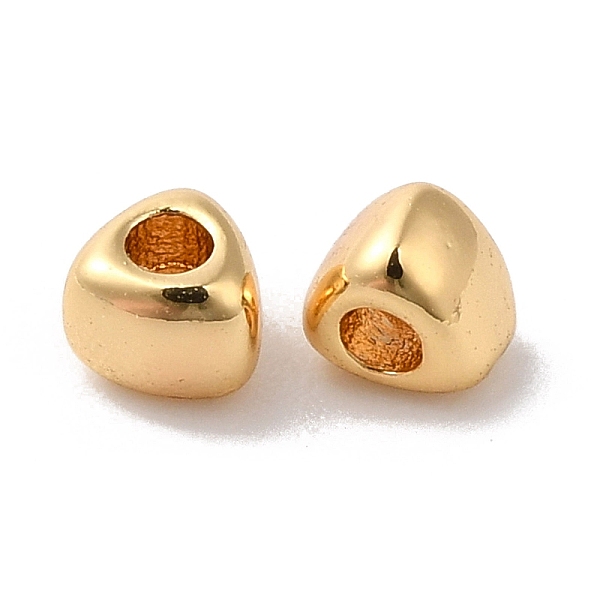 

PandaHall Brass Beads, Triangle, Real 18K Gold Plated, 3x3x2.3mm, Hole: 1.2mm Brass Triangle