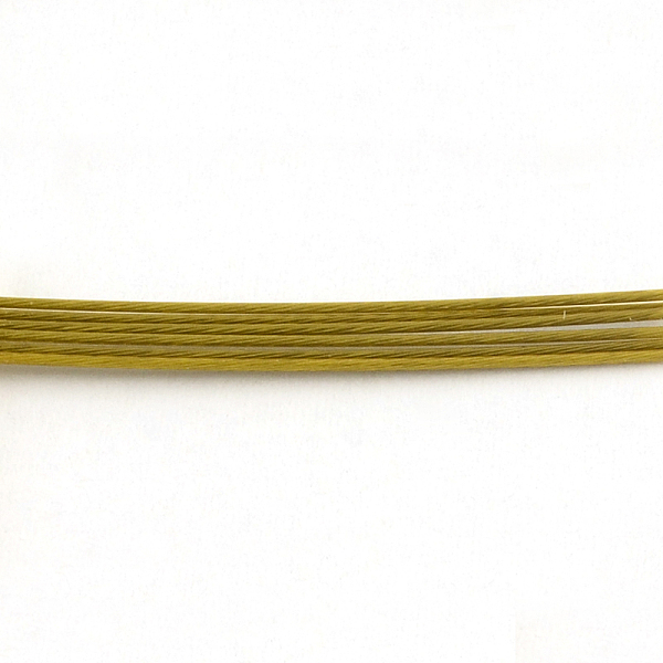 

PandaHall Tiger Tail Wire, Nylon-coated 201 Stainless Steel, Dark Goldenrod, 0.38mm, about 6889.76 Feet(2100m)/1000g Stainless Steel Round..., Gold