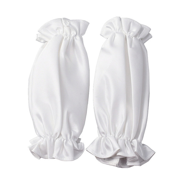 

PandaHall Satin Arm Sleeves for Women, White, 285x121x8mm Cloth Oval White