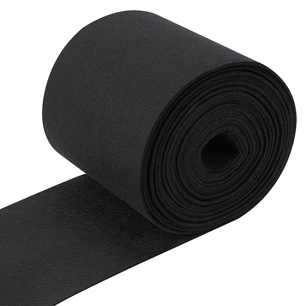 

PandaHall BENECREAT 6.5 Yards Felt Fabric Roll, 5.5 Inch Wide Craft Felt Fabric, Black Nonwoven Felt Roll for DIY Craftwork, Sewing and...