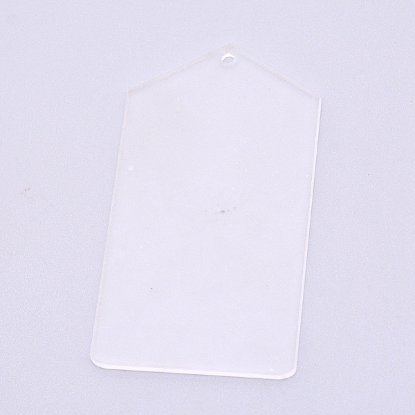 

PandaHall Transparent Acrylic Big Pendants, Rectangle, Clear, 90x49.5x3mm, Hole: 3mm Acrylic Rectangle Clear