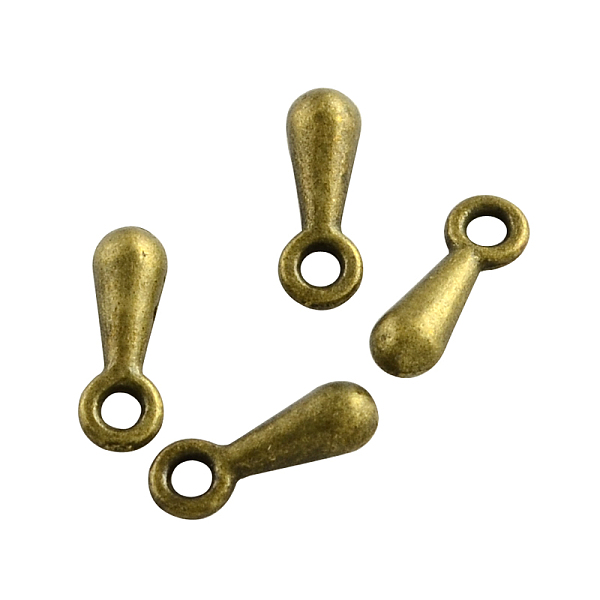 

PandaHall Zinc Alloy teardrop, Charms, Chain Extender Drop, Cadmium Free & Nickel Free & Lead Free, Antique Bronze, 7x2mm, Hole: 1mm Alloy...
