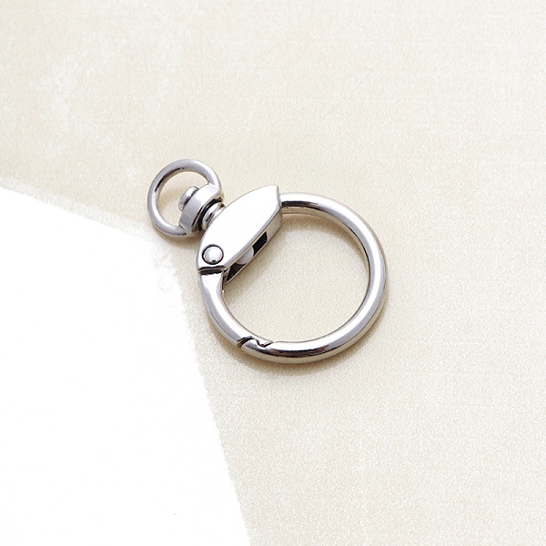 

PandaHall Alloy Ring Swivel Clasps, Platinum, 43x30mm Alloy Ring