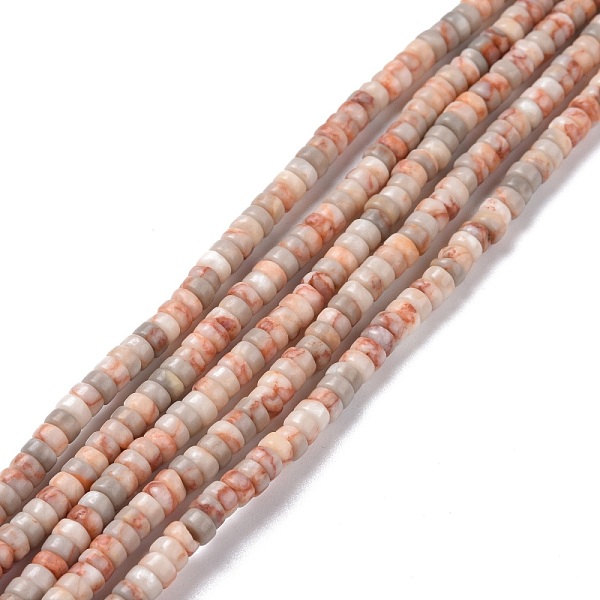

PandaHall Natural Netstone Beads Strands, Flat Round, 4x2mm, Hole: 1mm, about 169pcs/strand, 14.96''(38cm) Netstone Flat Round
