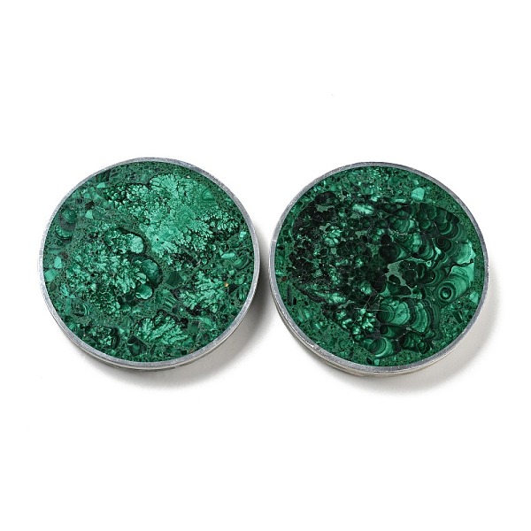 

PandaHall Synthetic Malachite Cup Mats, Flat Round, 80x10.5mm Malachite Flat Round