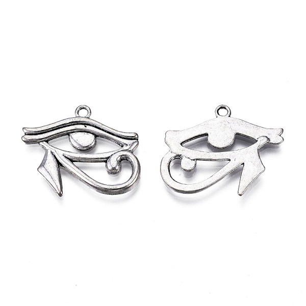 PandaHall Tibetan Style Alloy Pendants, Cadmium Free & Lead Free, Eye of Horus, Antique Silver, 26x32x2mm, Hole: 2mm, about 290pcs/1000g... PandaHall Tibetan Style Alloy Pendants, Cadmium Free & Lead Free, Eye of Horus, Antique Silver, 26x32x2mm, Hole: 2mm, about 290pcs/1000g...