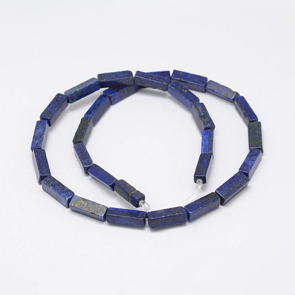 

PandaHall Natural Lapis Lazuli Beads Strands, Dyed, Cuboid, 13x5x5mm, Hole: 1mm, about 29pcs/Strand, 15.3 inch(39cm) Lapis Lazuli Cuboid