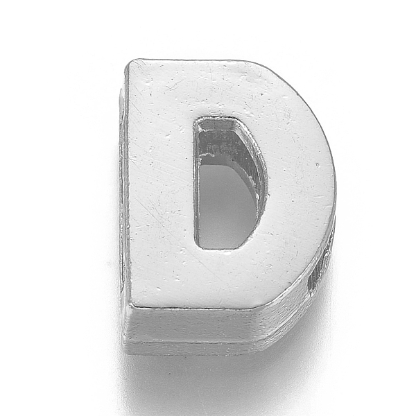 

PandaHall Alloy Slide Charms, Letter D, 12.5x9x4mm, Hole: 1.5x8mm Alloy Letter D