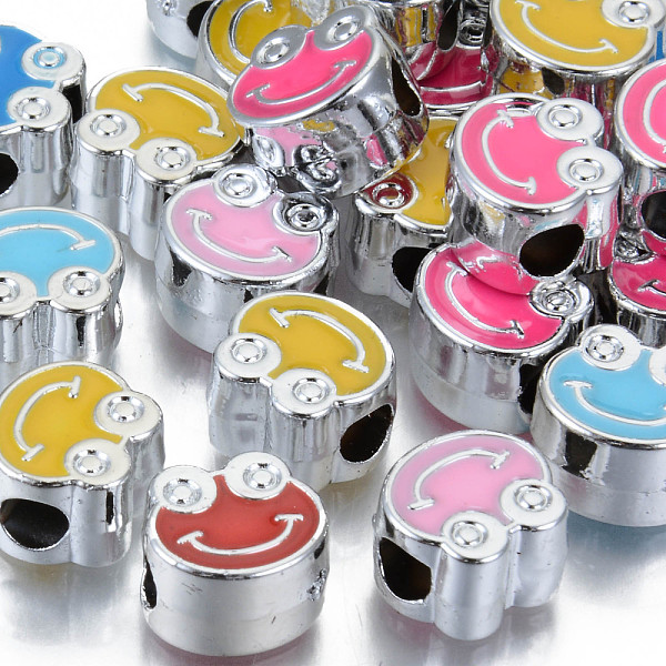 

PandaHall UV Plating Acrylic European Beads, with Enamel, Large Hole Beads, Mixed Color, Frog, Platinum, 11x12x8mm, Hole: 4mm Acrylic Frog..., Multicolor