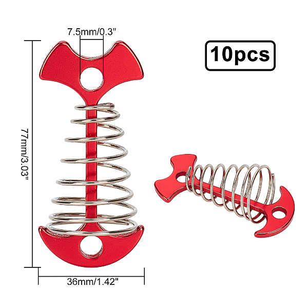 

PandaHall Aluminum Alloy Fastening Nail, Tent Accessories, Crimson, 77x36x31mm, Hole: 7.5mm Aluminum Alloy Others Pink