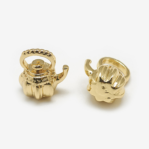 

PandaHall Brass Charms, Teapot, Real 18K Gold Plated, 11x9x7mm, Hole: 4mm Brass Tableware