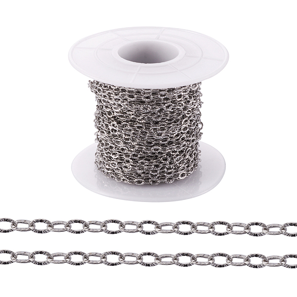 304 Stainless Steel Textured Cable Chains
