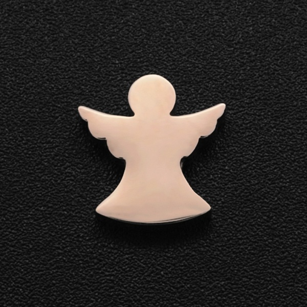 

PandaHall 304 Stainless Steel Beads, Laser Cut, Angel, Rose Gold, 10x9x3mm, Hole: 1.8mm 304 Stainless Steel Angel & Fairy