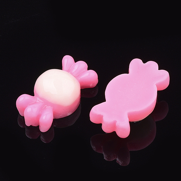 

PandaHall Resin Cabochons, Candy, Hot Pink, 15.5x8x6mm Resin Candy