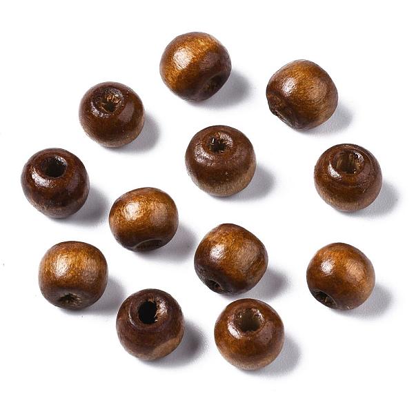 

PandaHall Handmade Natural Wood Beads, Lead Free, Dyed, Round, Saddle Brown, 8mm, Hole: 2mm, about 6000pcs/1000g Wood Round Brown