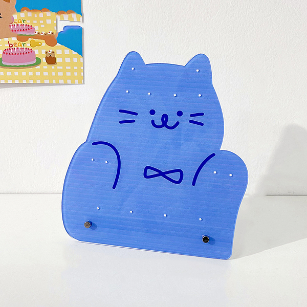 

PandaHall Acrylic Earring Display Stands, Cat Shape, 180x200mm Acrylic Cat Shape