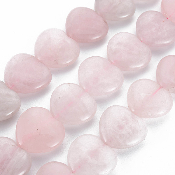 

PandaHall Natural Rose Quartz Beads Strands, Heart, 24~25x25x9.5mm, Hole: 1.6mm, about 15~16pcs/strand, 13.98~14.76 inch(35.5~37.5cm) Rose...