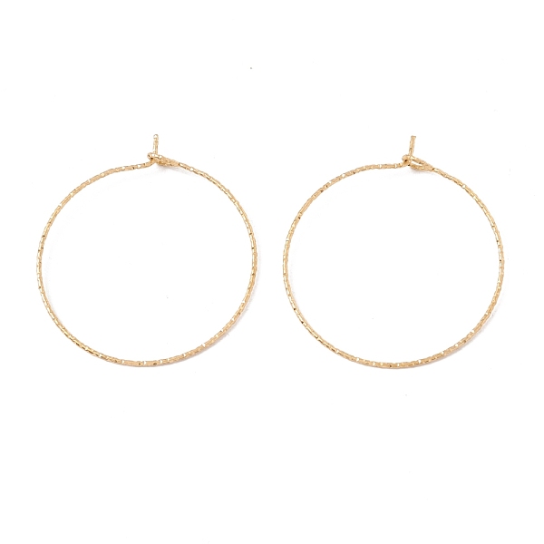 

PandaHall Ion Plating(IP) 316 Surgical Stainless Steel Hoop Earrings Findings, Wine Glass Charms Rings, Golden, 34x30mm, Pin: 0.6mm 316...
