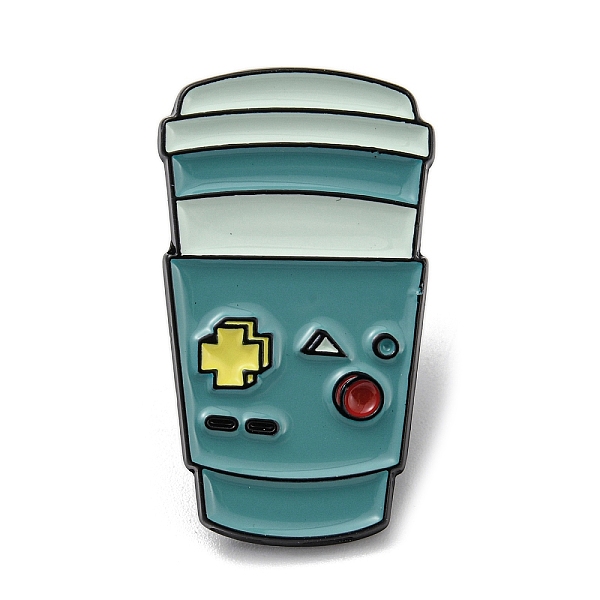 

PandaHall Milk Tea Alloy Enamel Brooch, for Men and Women, Dirnk, Turquoise, 30.5x17.5x1.5mm Alloy+Enamel Drink Green
