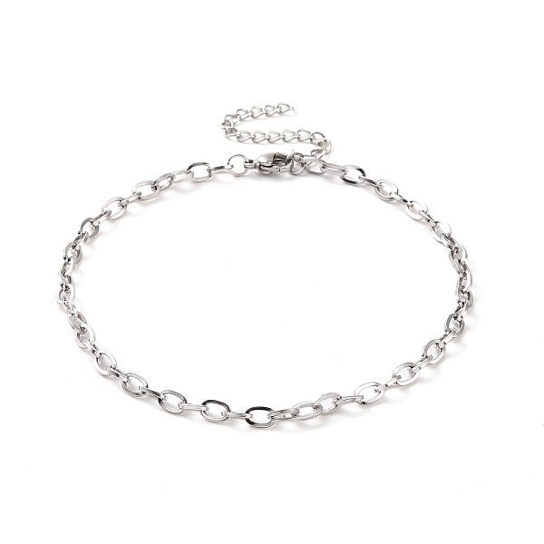 304 Stainless Steel Cable Chain Bracelet For Men Women