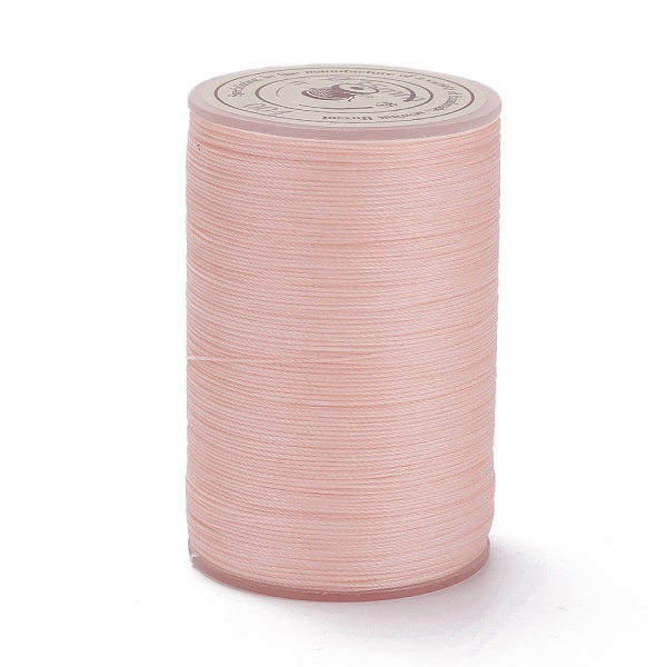 

PandaHall Round Waxed Polyester Thread String, Micro Macrame Cord, Twisted Cord, for Leather Sewing Stitching, Pink, 0.3~0.4mm, about 174.98...
