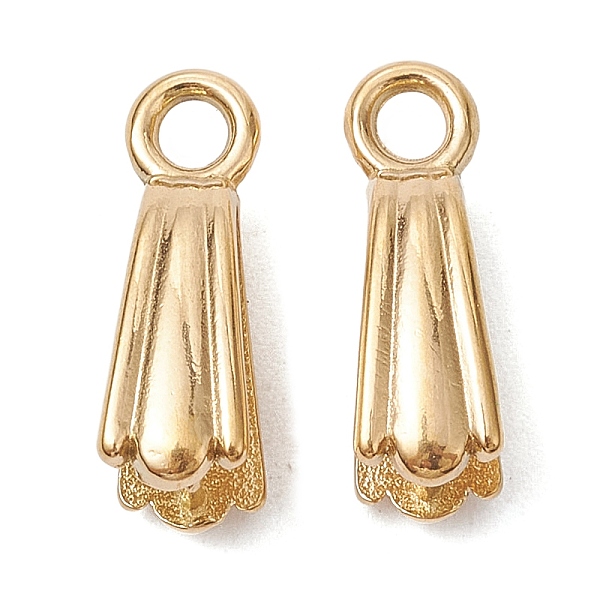 

PandaHall Ion Plating(IP) 304 Stainless Steel Ice Pick Pinch Bails, Cone, Real 18K Gold Plated, 14.5x4.8mm, Hole: 2mm, Pin: 0.8mm 304...