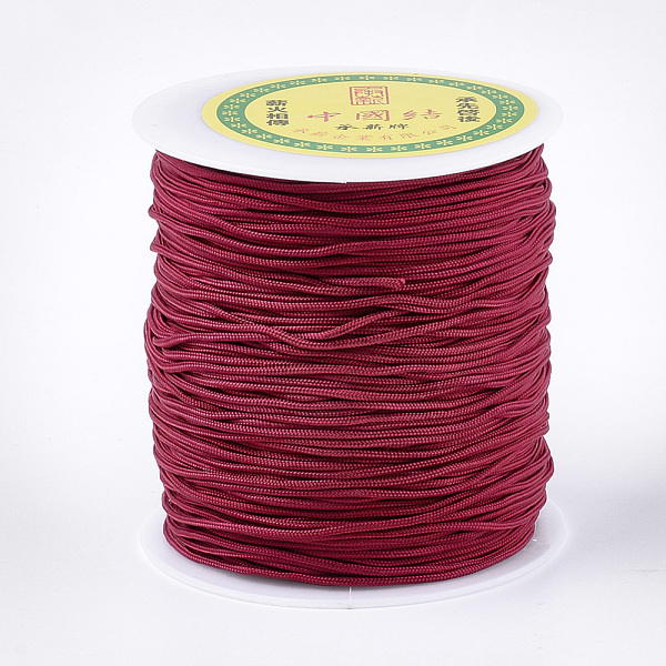 

PandaHall Nylon Thread, FireBrick, 1.5mm, about 120.29 yards(110m)/roll Nylon Red