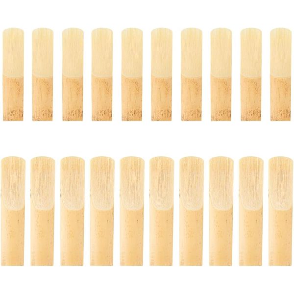 

PandaHall Olycraft 20pcs 2 Style Clarinet Saxophone Reeds, Musical Intrument Accessories, BurlyWood, 60~71x14~15x3.5mm, 10pcs/box, 1..., Orange
