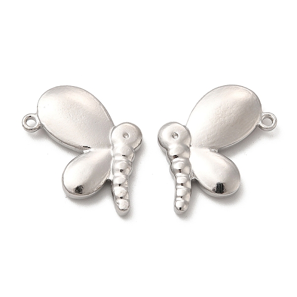 

PandaHall 201 Stainless Steel Pendants, Butterfly Charm, Stainless Steel Color, 23.5x20.5x3.5mm, Hole: 1.5mm 201 Stainless Steel Butterfly