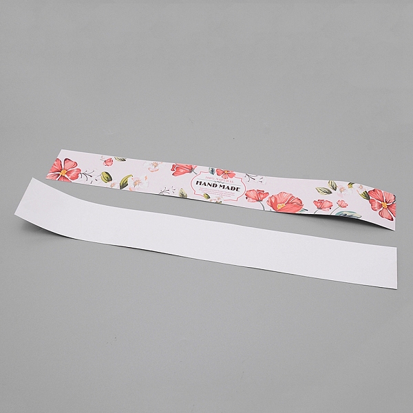 

PandaHall Handmade Soap Paper Tapes, Rectangle, Red, 285x35mm, 20pcs/bag Paper Red