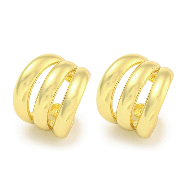 

PandaHall Brass Cuff Earrings, for Women, Real 18K Gold Plated, 13.5x12mm Brass