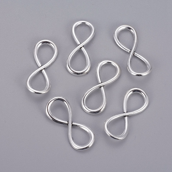 

PandaHall Tibetan Style Links connectors, Cadmium Free & Nickel Free & Lead Free, Infinity, Antique Silver, 31x13x2mm, Hole: 11x8mm Alloy...