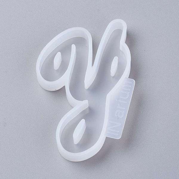 

PandaHall Letter DIY Silicone Molds, For UV Resin, Epoxy Resin Jewelry Making, Letter.Y, 67x44x8mm, Inner Diameter: 64x36mm Silicone Letter..., White