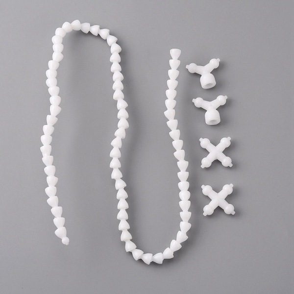 

PandaHall Polyoxymethylene(POM) 7mm Toy Skeleton Joint for DIY Plush Doll, White, 500x7mm Plastic Others White