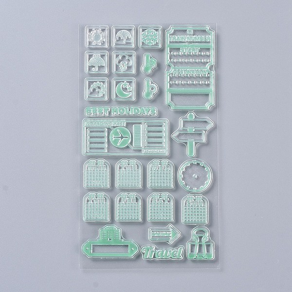 

PandaHall Silicone Stamps, for DIY Scrapbooking, Photo Album Decorative, Cards Making, Holiday Pattern, 145x130x3mm, Pattern: 10~58x7~58mm...