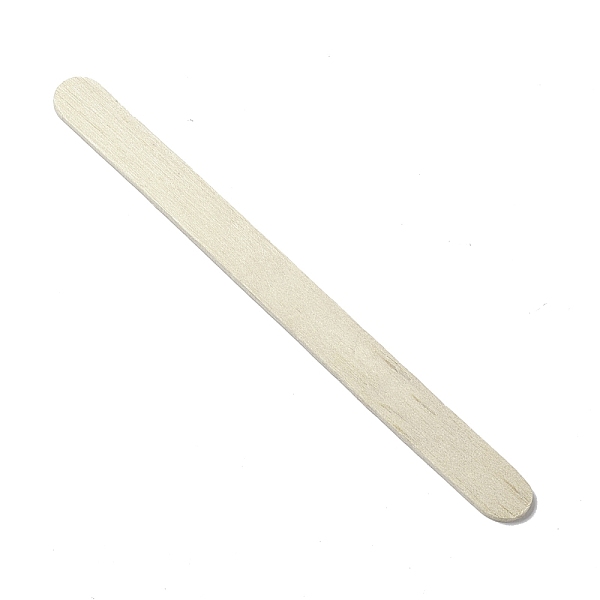 

PandaHall Wooden Wax Sticks, Waxing Body Hair Removal Sticks Applicator Spatula, Beige, 11.4x0.9x0.2cm, 48~50pcs/bag Wood Rectangle Yellow