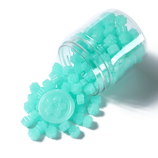 

PandaHall Paw Print Sealing Wax Particles, for Retro Seal Stamp, Aquamarine, 9.5x8.5x6mm Wax Paw Print Green