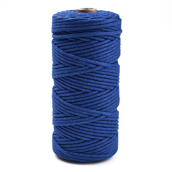 

PandaHall Cotton String Threads, Macrame Cord, Decorative String Threads, for DIY Crafts, Gift Wrapping and Jewelry Making, Royal Blue, 3mm...