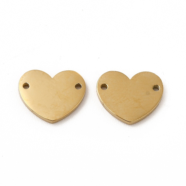 

PandaHall Ion Plating(IP) 304 Stainless Steel Connector Charms, Heart Links, Real 14K Gold Plated, 7.5x9x1mm, Hole: 0.8mm 304 Stainless...