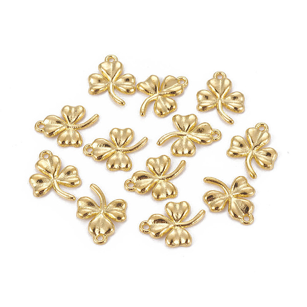 

PandaHall Ireland Shamrock Tibetan Style Alloy Pendants, Lead Free, Nickel Free and Cadmium Free, Golden, about 19mm long, 14mm wide, 2mm...