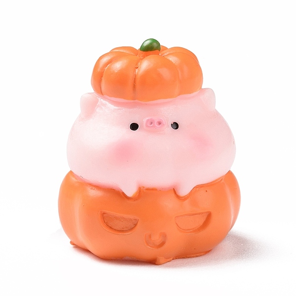 

PandaHall Autumn Theme Resin Display Decoration, for Home Decoration, Photographic Prop, Dollhouse Accessories, Pig with Pumpkin, Coral..., Red