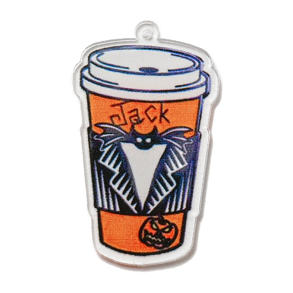 

PandaHall Halloween Theme Printed Acrylic Pendants, Drink, 43.5x25.5x1.5mm, Hole: 1.5mm Acrylic Drink