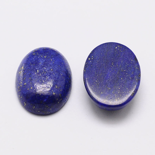 

PandaHall Dyed Oval Natural Lapis Lazuli Cabochons, 30x22x7mm Lapis Lazuli Oval Blue