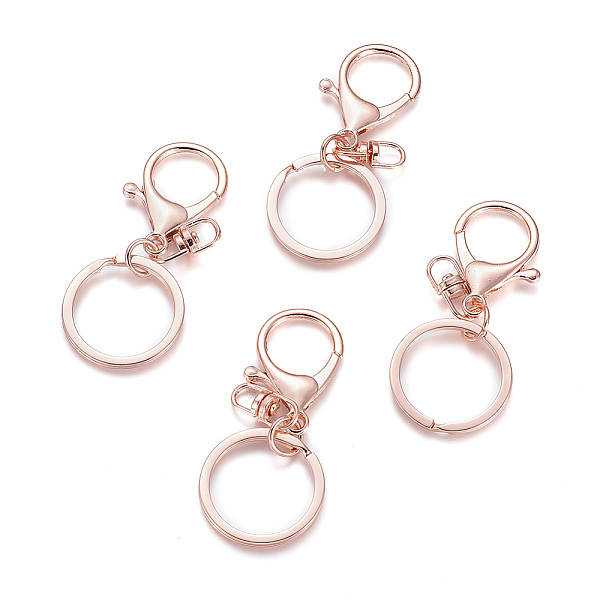 

PandaHall Iron Alloy Lobster Claw Clasp Keychain, Rose Gold, 68x30mm Iron Others