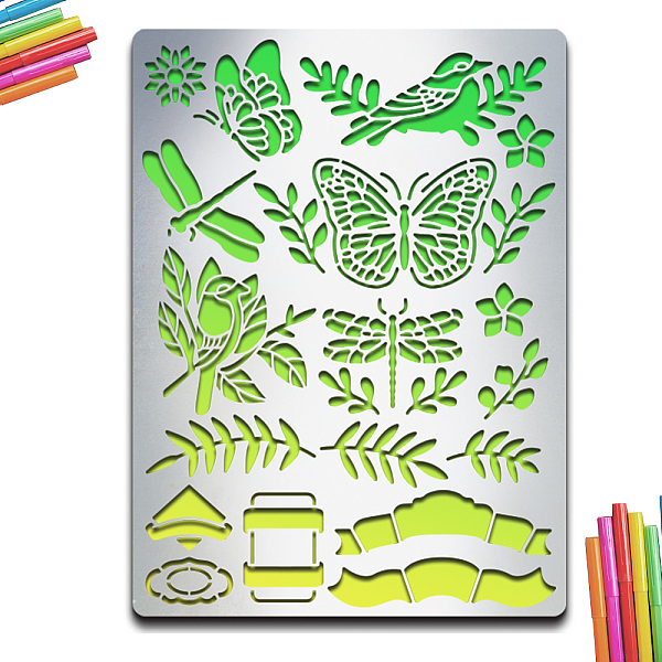 

PandaHall BBQ Daily Theme Custom Stainless Steel Metal Stencils, for DIY Scrapbooking/Photo Album, Decorative Embossing, Matte Stainless...