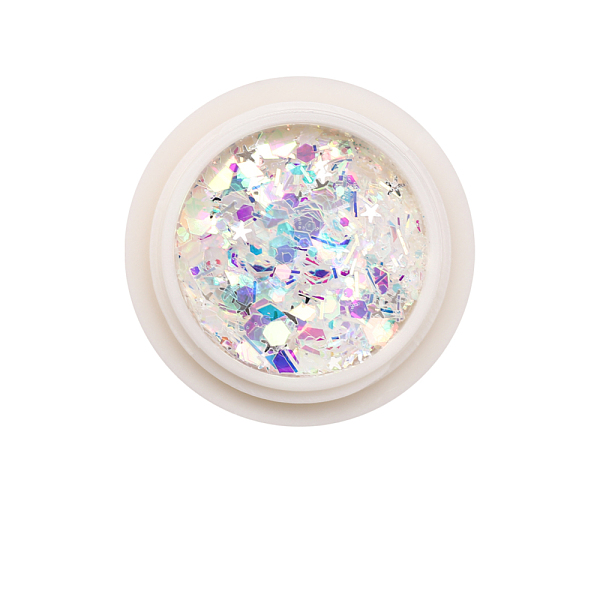 

PandaHall Laser Shiny Nail Art Decoration Accessories, with Glitter Powder and Sequins, DIY Sparkly Paillette Tips Nail, Mixed Color..., Multicolor