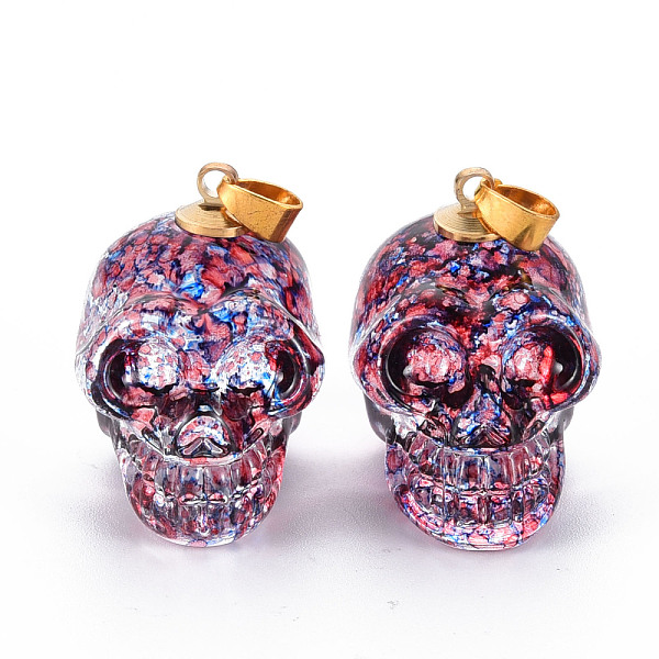 Electroplate K9 Glass Pendants