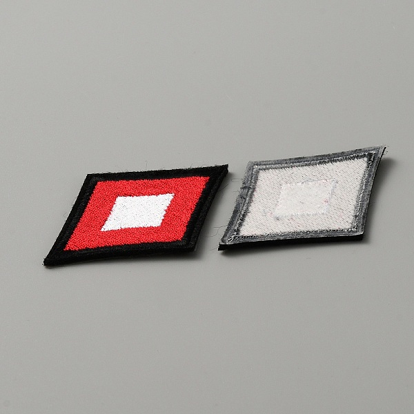 トランプのテーマ刺繍ポリエステル布パッチ