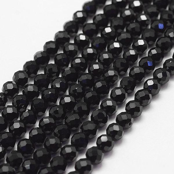 

PandaHall Natural Spinel Bead Strands, Faceted, Round, 5mm, Hole: 1mm, about 80pcs/strand, 15.1 inch Spinel Round